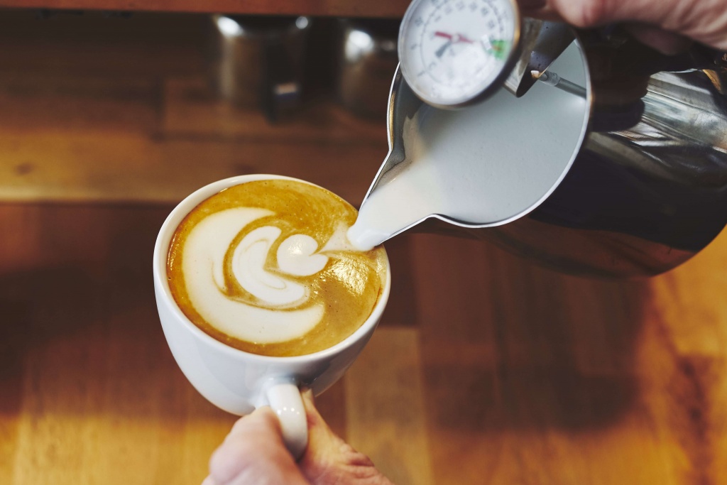Latte Art im Cafe Cultura